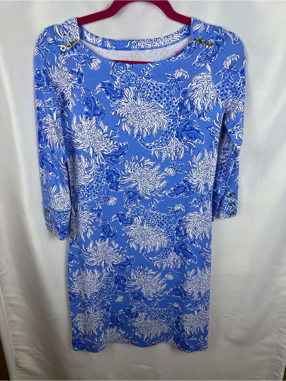Lilly Pulitzer NWT,XS Upf50+ Sophie dress, Boca blue, croc 🐊 & lock it